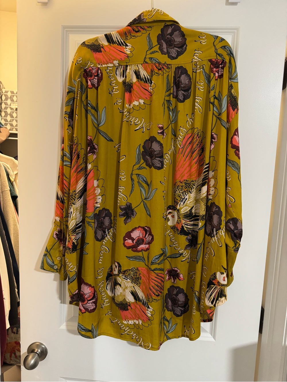Free People Silky Nights Boho Blouse - Large - Oversized - Picture 4 of 14